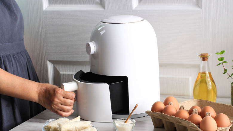 Air fryer on kitchen counter