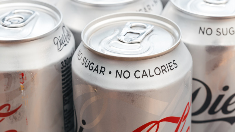 Cans of Diet Coke
