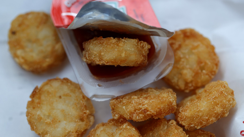Chick-fil-A nuggets and dipping sauce