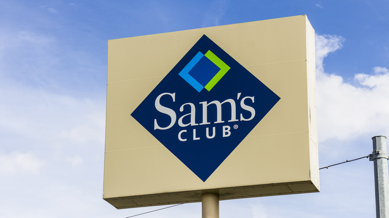 Sam's Club sign and clouds