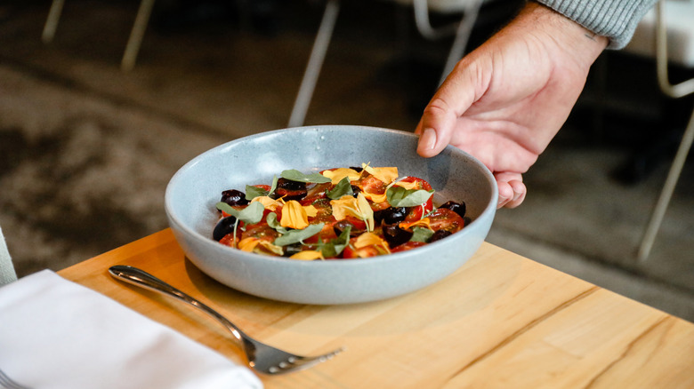 Birch meal in dining room