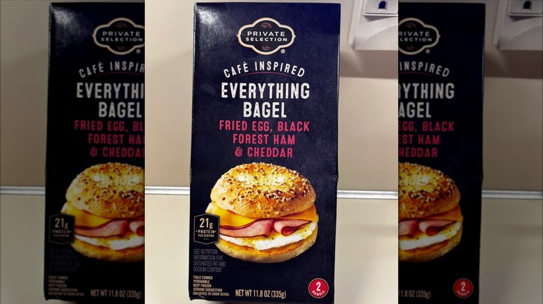 The Kroger everything bagel sandwich box.