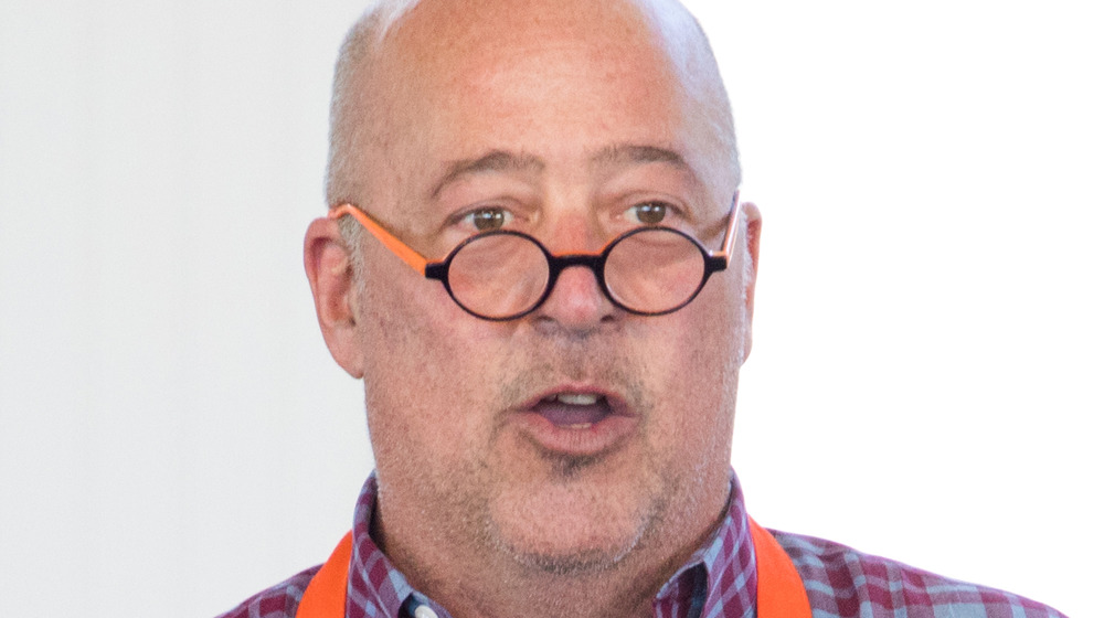 Andrew Zimmern talking