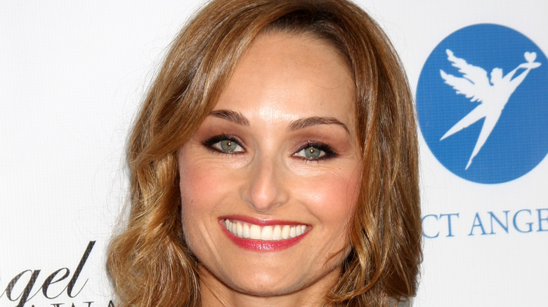 Giada De Laurentiis in red lipstick