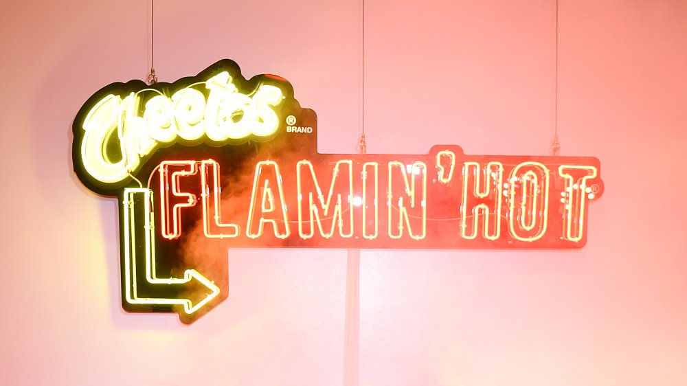 Flamin' Hot Cheetos neon sign