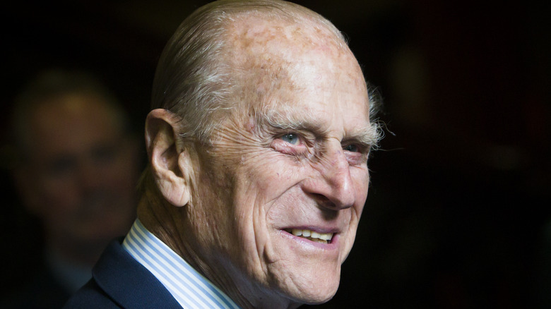 Prince Philip smiling big