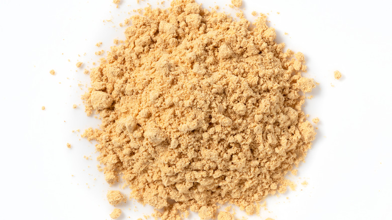 Pile of peanut protein powder