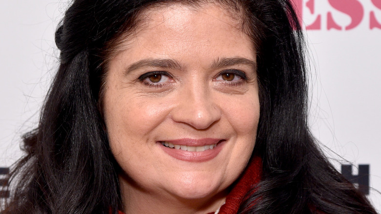 Alex Guarnaschelli in red sweater