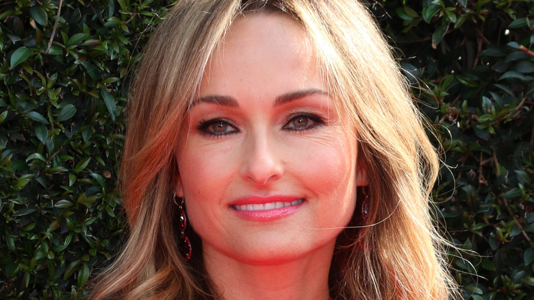 Giada De Laurentiis with leafy background