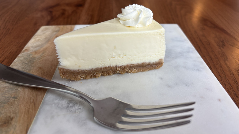 Slice of Wegmans cheesecake