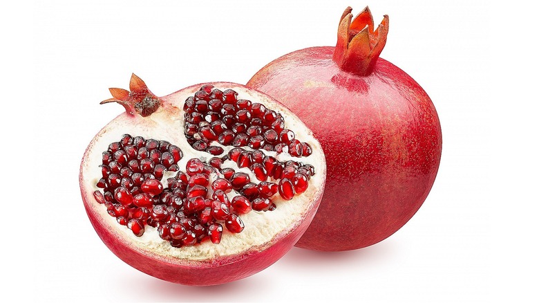 ripe half pomegranate