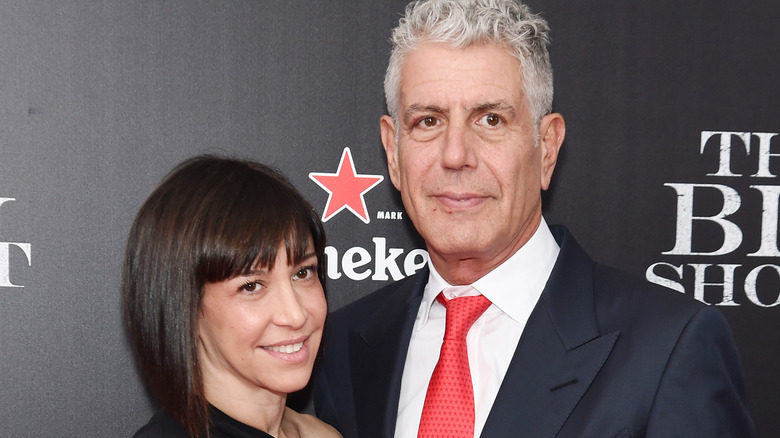 Image of Ottavia Busia-Bourdain and Anthony Bourdain