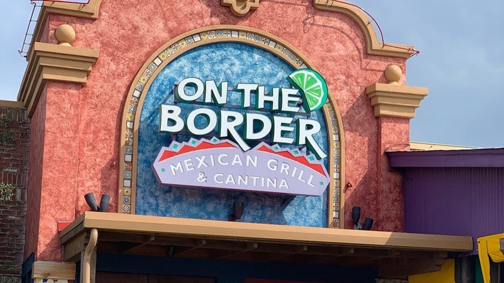 On The Border logo on restaurant entrance