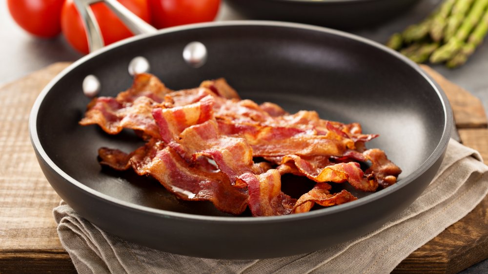 Bacon in pan