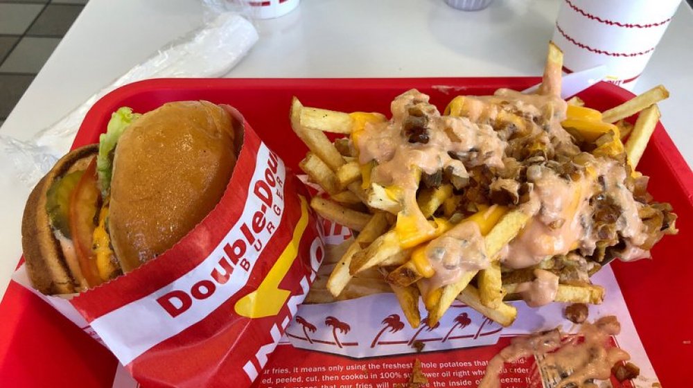 In-N-Out animal style fries well done