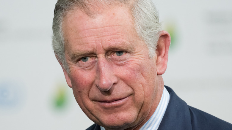 Prince Charles in dark blue suit