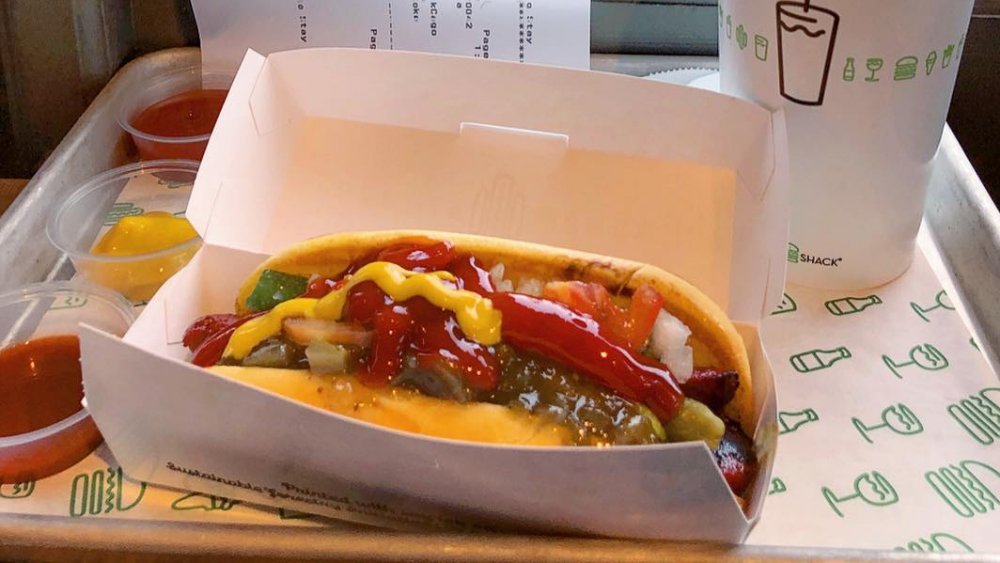 A hot dog from Shake Shack 