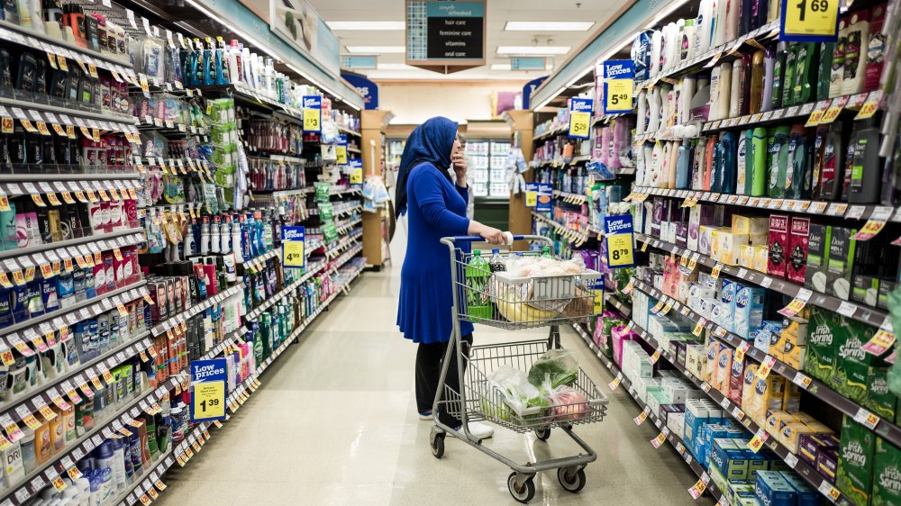 Woman shopping at Kroger