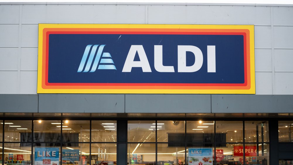 Aldi store front and sign