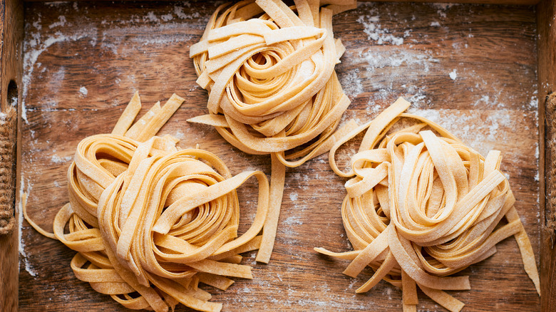 Fettuccine noodles