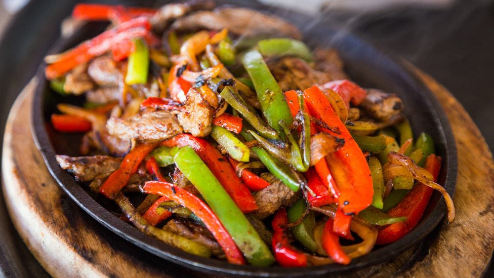 Steak fajitas