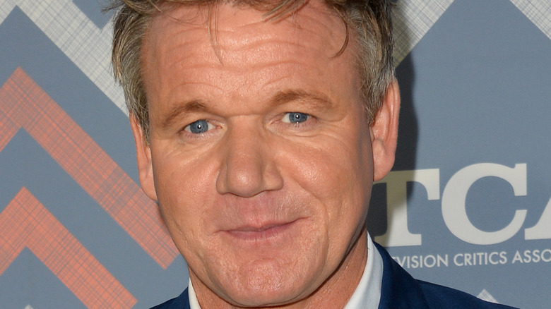 Gordon Ramsay purses lips