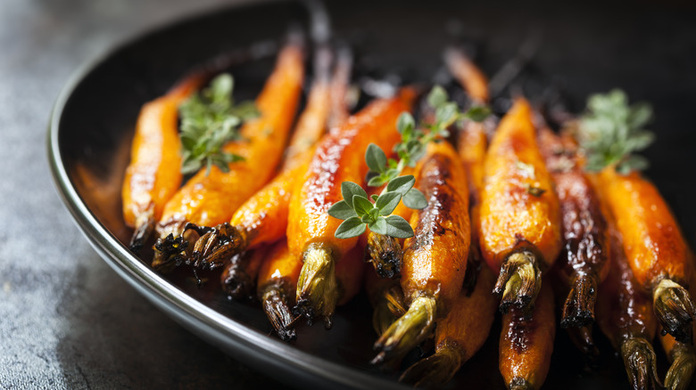 Braised carrots