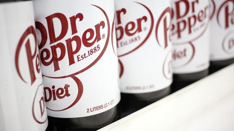 Diet Dr Pepper bottles