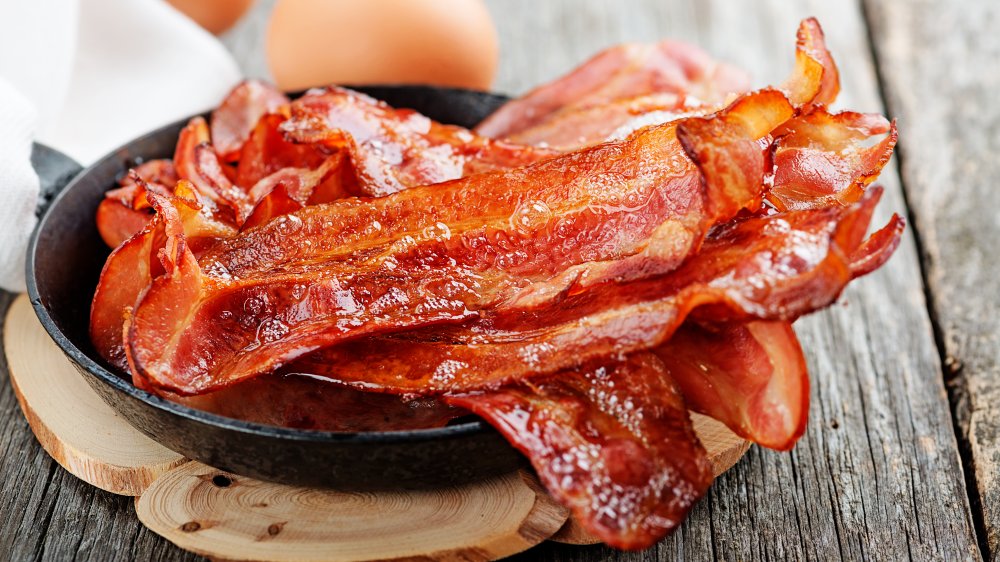 Bacon in a skillet