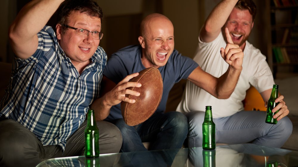 football and beer