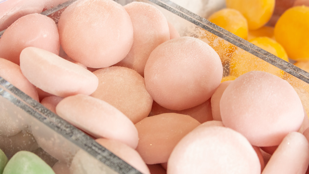Mochi in freezer