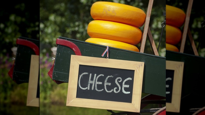Large wheels of cheese