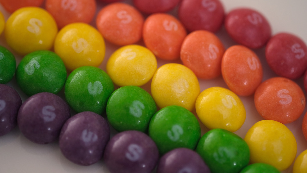 rainbow of Skittles