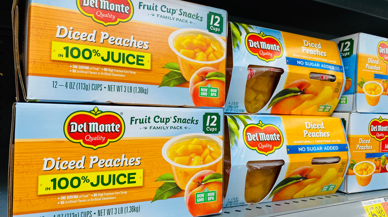 Del Monte fruit cup snacks