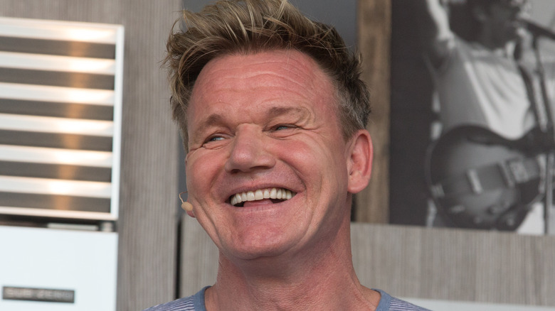 candid shot of Gordon Ramsay