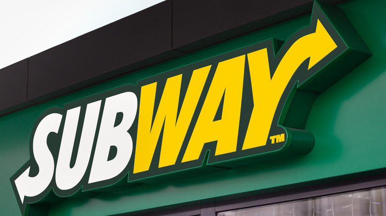 A Subway store sign