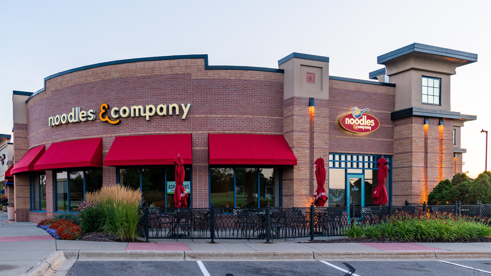 A bowl of noodles from Noodles and Company