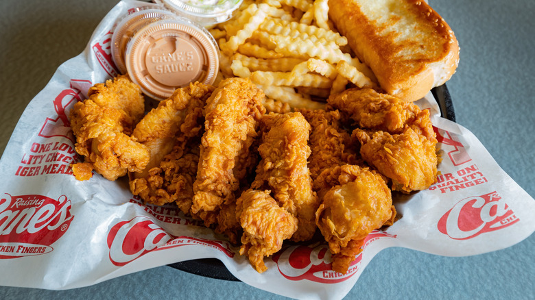 Raising Cane's chicken fingers