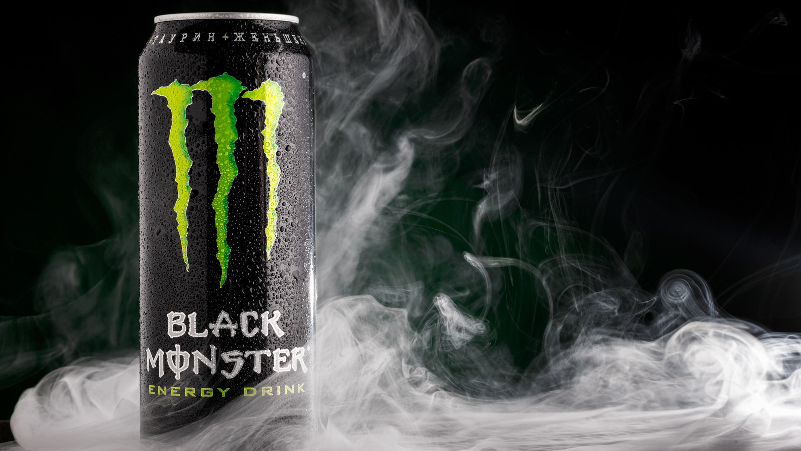 monster energy drink label caffeine