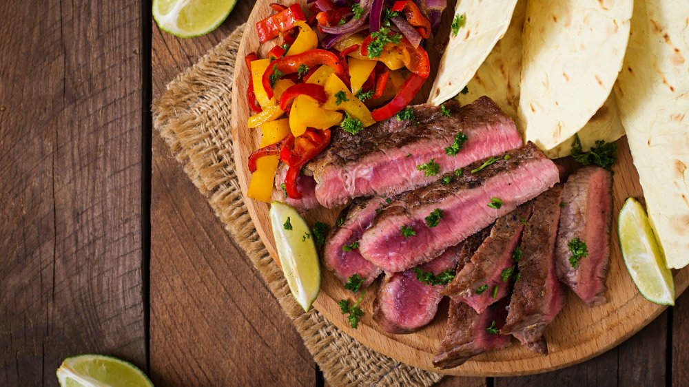 Steak fajitas