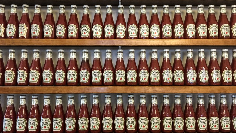 Heinz ketchup bottles