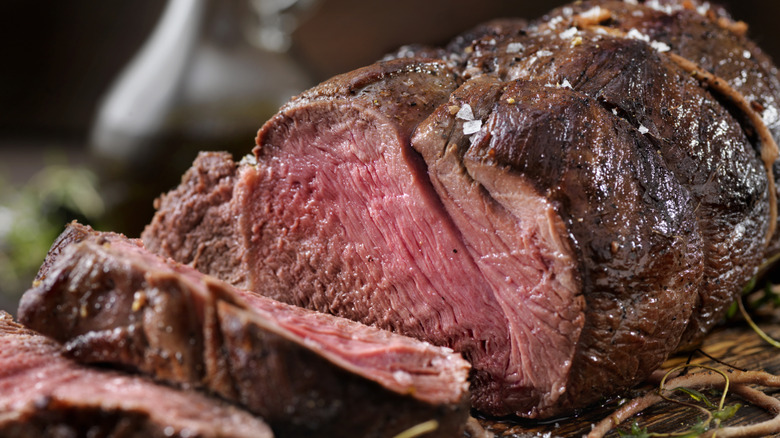 Gorgeous medium rare prime rib