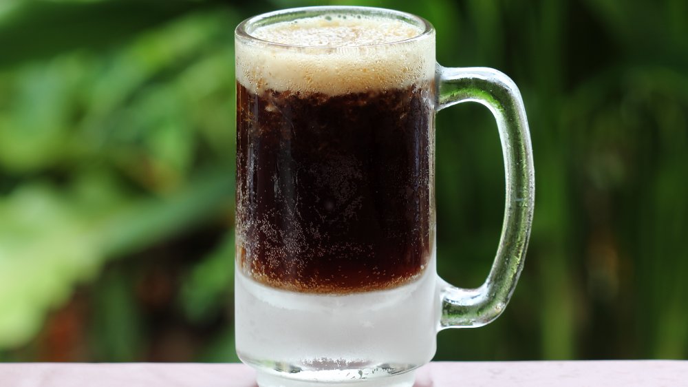Old-fashioned mug of root beer