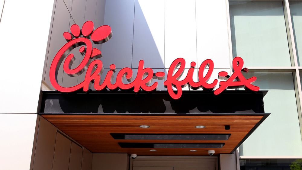 A Chick-fil-A sign