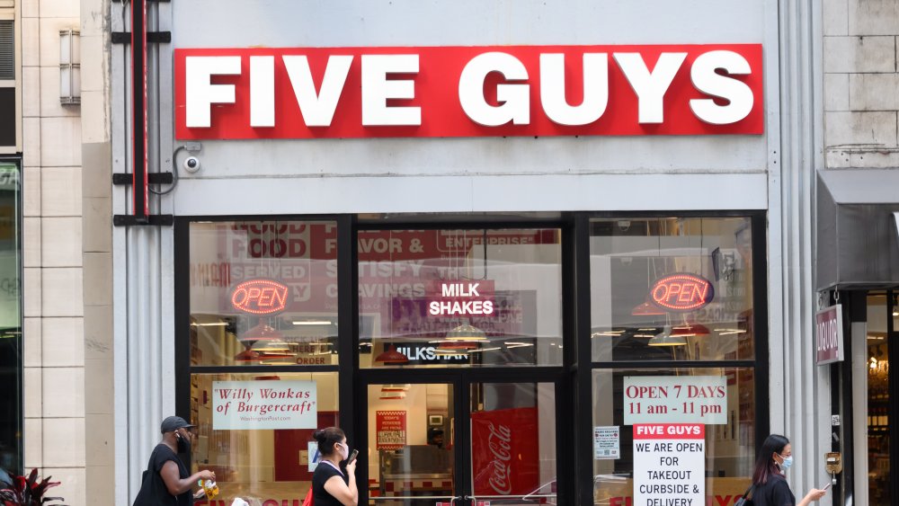 Five Guys storefront 
