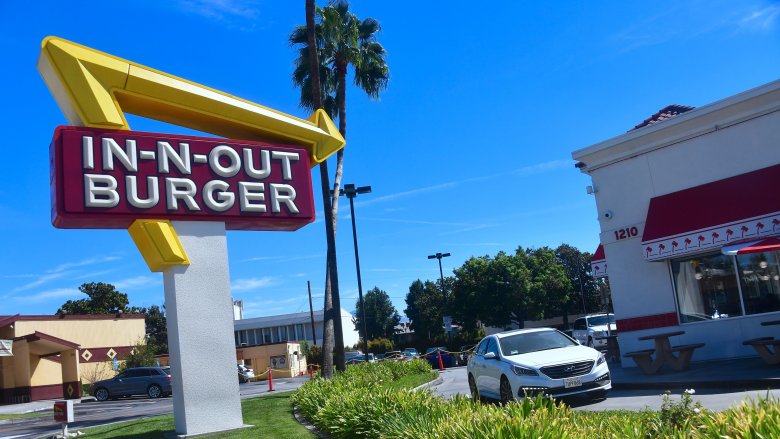 In-N-Out Burger sign