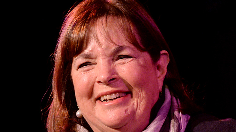 Ina Garten in pearl earrings