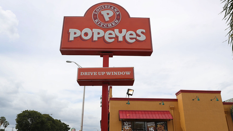 Popeyes sign