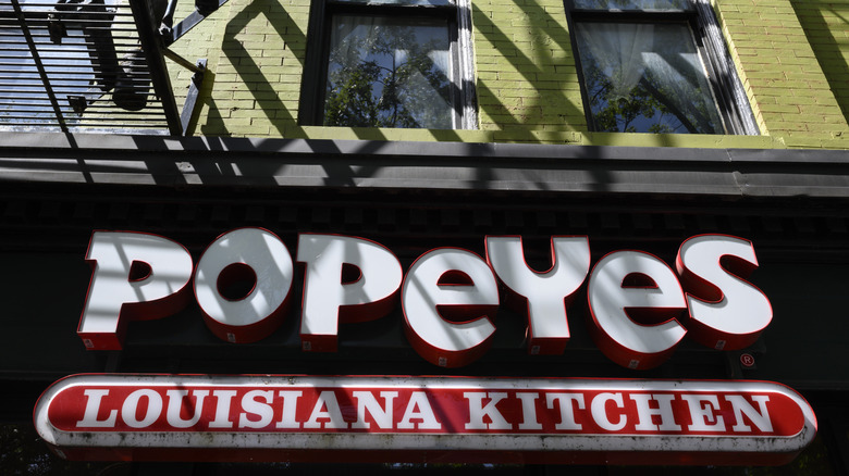 Popeyes sign