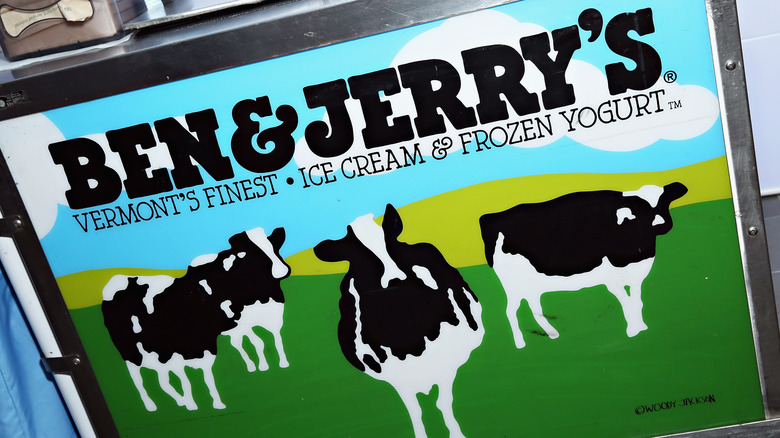 A Ben & Jerry's ice cream freezer